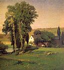 George Inness Famous Paintings - Old Homestead